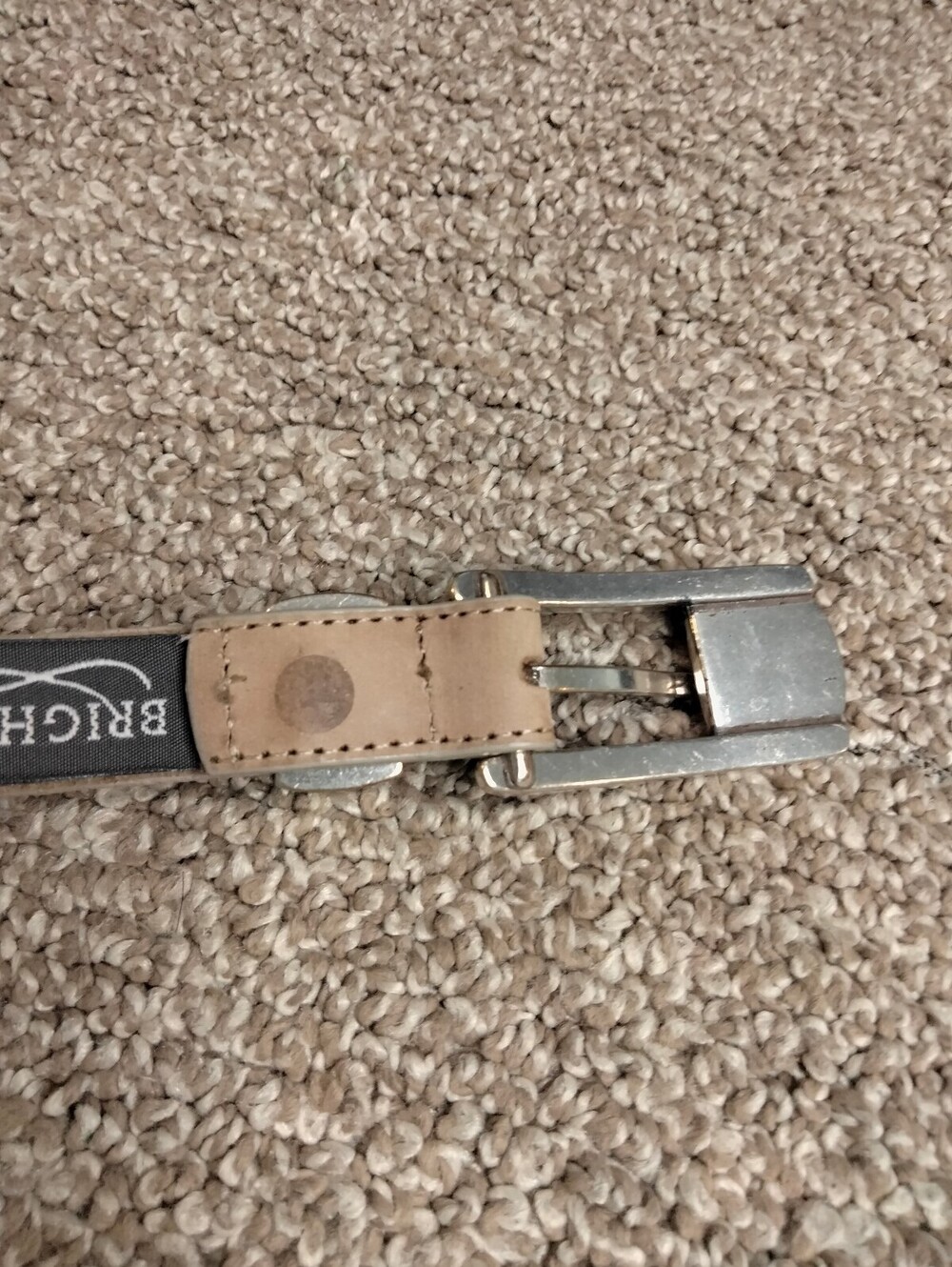 Brighton Vintage Western Belt Leather B2828 Size 36 XL Tan Brown Crafted In USA - Picture 3 of 9